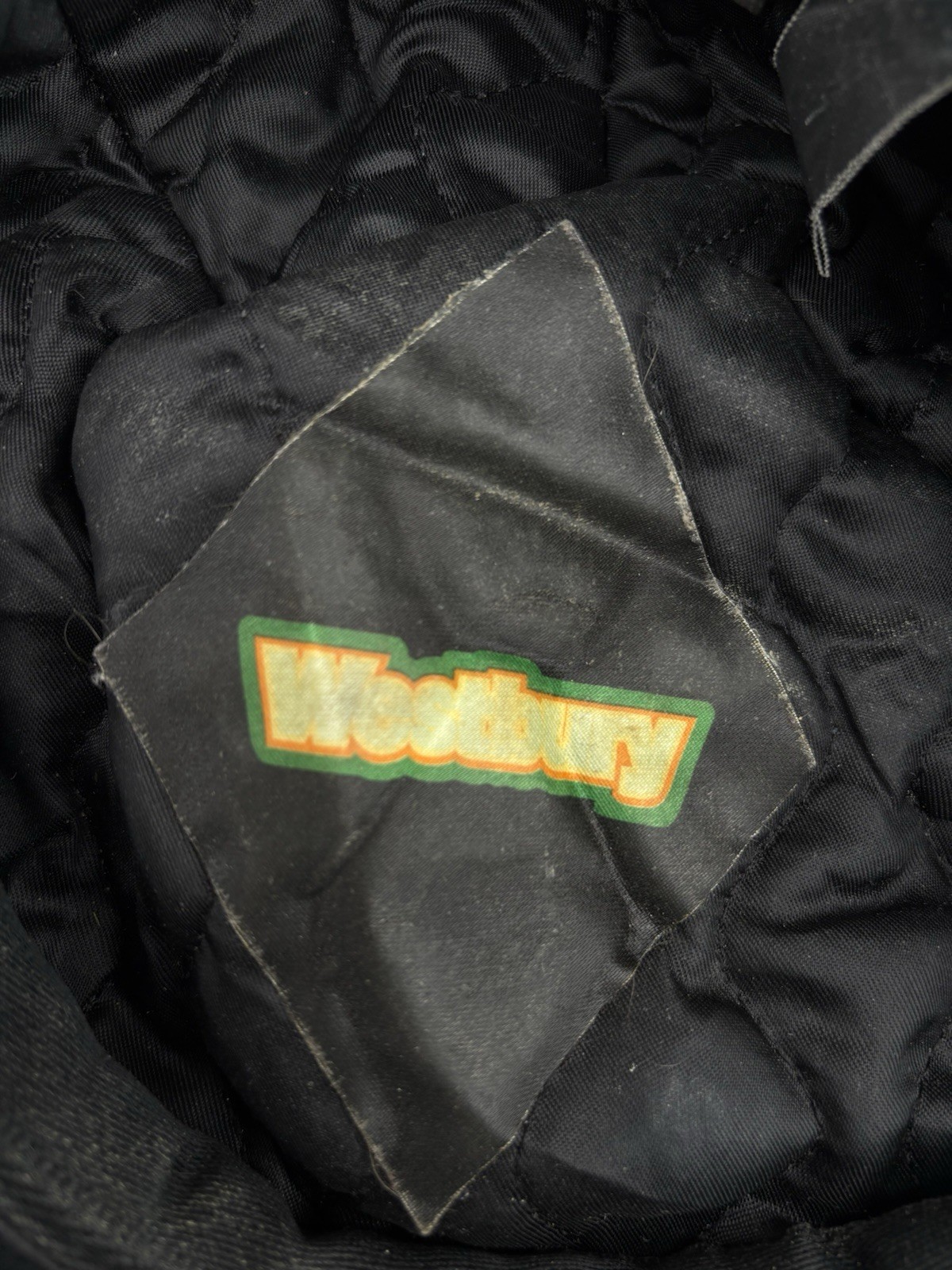 Vintage Leather Flat Cap Black 80s Retro Indie 57cm Medium RefD image 2