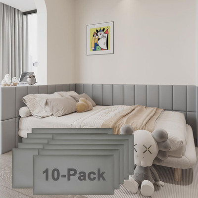 Yu Li 3Dh 3D Anti-Collision Wall Padding For Kids Self-Adhesive 10Pcs Grey