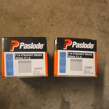 2 box's of Paslode F16 1.6mmx50mm Galvanised straight Brad Nails 4000 in total