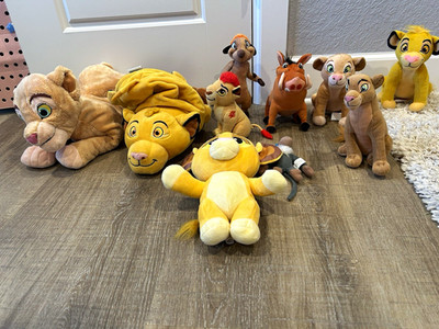 Disney Lion King Guard plush lot Simba Nala Timon Pumbaa Rafiki Kion- flip a zoo