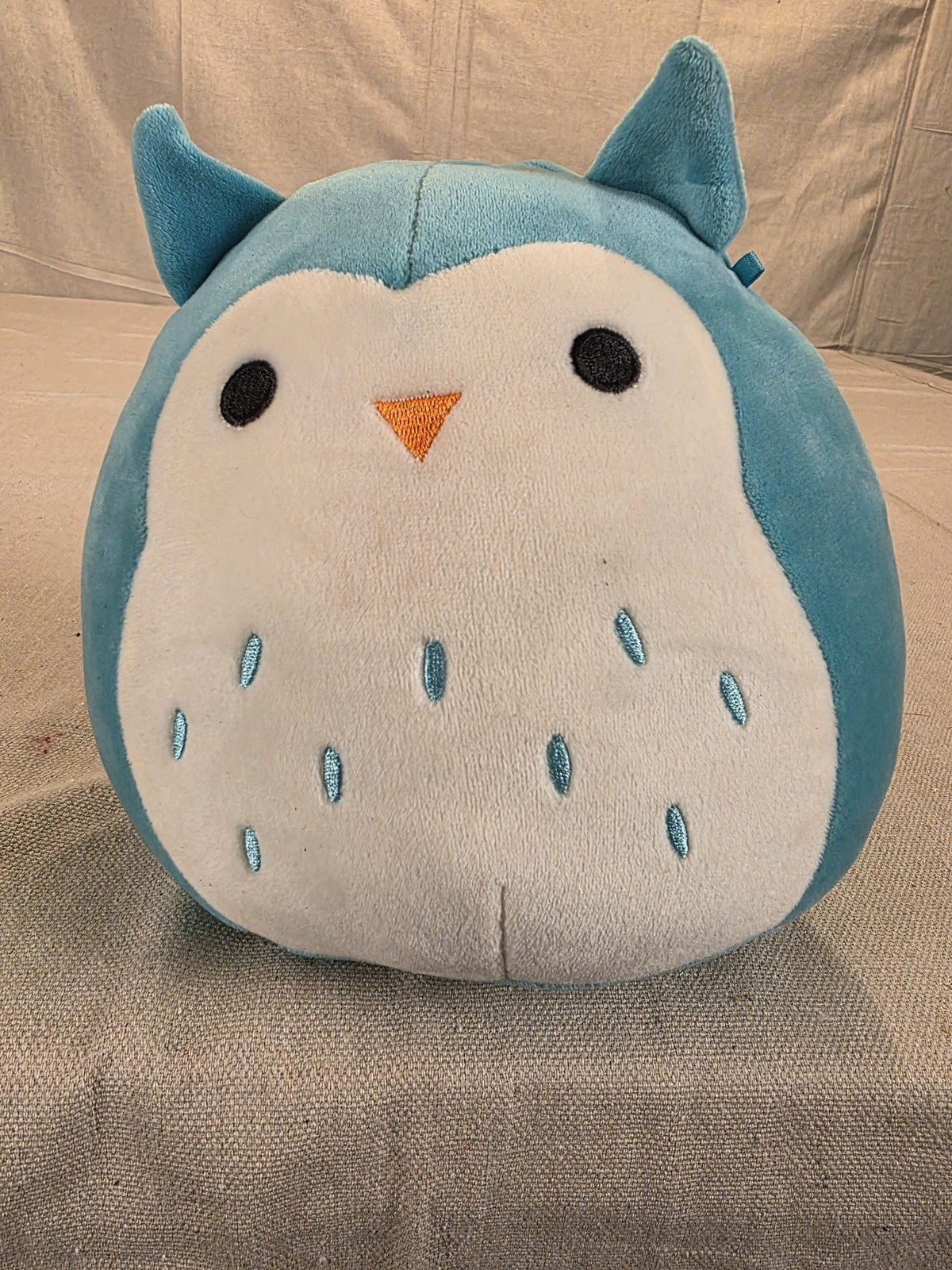 Squishmallows Winston The Owl Plush Toy Blue Used