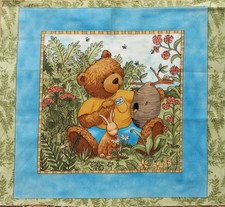 Patchwork Stoff Bären Teresa Kogut "Nature Walk" Panel 23 x 27 cm #1