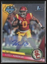 2023 Bowman U Chrome Korey Foreman Prospect Auto USC Trojans #190