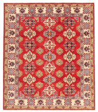 Hand Knotted Oushak Rug Red Ivory Wool Traditional Oriental Area Rug