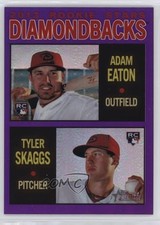 2013 Topps Heritage Chrome Retail Purple Refractor Adam Eaton Tyler Skaggs 0zc4