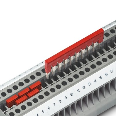5pcs PHOENIX FBS 50-5 3038930 Plug-in Bridge 50 Positions 5.2 mm Pitch Red New  