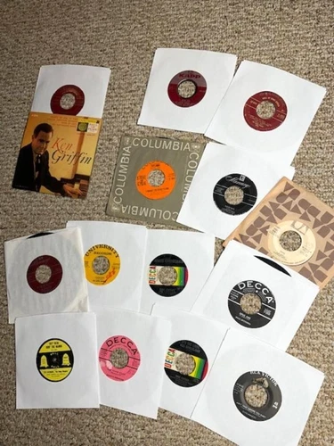 RARE LARGE LOT vinyl 45's 50's 60's Rock & Roll Jazz Doo Wop Pop w/Elvis Presley