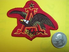 BEER PATCH BUDWEISER  ANHEUSER - BUSCH EAGLE IRON ON -or- SEW ON SMALL SIZE LOOK