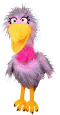 Living Puppets 21-Inch Plush Pink Bird Loops Hand Puppet