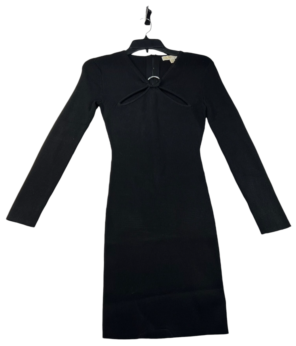 michael kors black knit dress Michael Kors Logo Jacquard Knit Dress