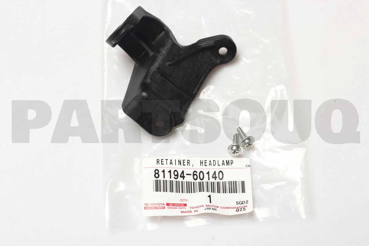 8119460140 Genuine Toyota RETAINER, HEADLAMP PROTECTOR, UPR LH 