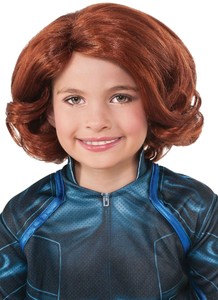 Black Widow Costume Wig Child Kids Girls Avengers Redhead Red Hair