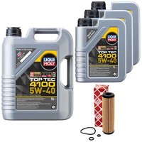 MotoröL Set Top Tec 4100 5W-40 8 Liter + ÖLfilter FüR Mercedes Sprinter 3-T 5-T