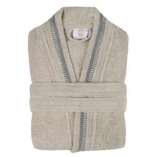 Tinsel Turkish Unisex Cotton Kimono Terry Bath Robe Absorbent Adults Bathrobe - 第 34/40 張圖片