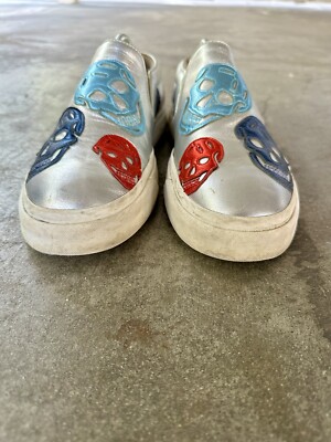 Alexander McQueen Multicolored Skull Slip-Ons Alexander McQueen | Shoes | Alexander Mcqueen Multicolored  main image 2
