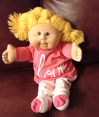 Cabbage Patch Kids Soft Sculpture Doll Blonde 1988 Xavier Roberts Hand Signed - Picture 5 of 6