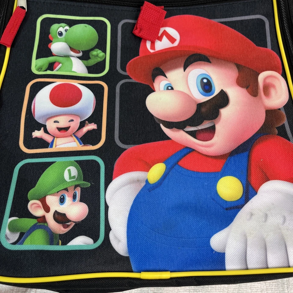 Большой рюкзак Nintendo Super Mario Bros для мальчиков 16 дюймов школьная жаба Луиджи Йоши Боузер - Изображение 4 из 4
