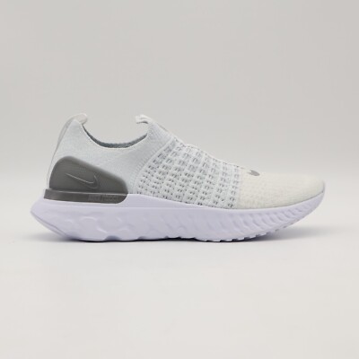 nike react infinity run flyknit true white