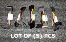 LOT OF 5 DELL / FOXCONN SATA POWER SPLITTER ADAPTER CABLE DP/N: 0N701D