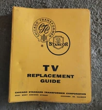 Vintage @ 1960 Stancor TV Replacement Guide Chicago Transformer