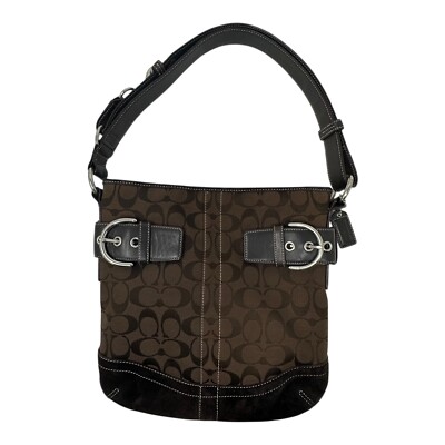 【希少】OLD COACH Dulles Bag leather black COACH Black Patent Leather F15658 Handbag / Purse | eBay