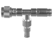 N Male to N Female Unidapt Silver Signal Sampler w/ BNC Female Port | RFA-4059-A