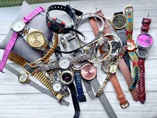 Huge 28 Watch Bulk Lot Vint to Mod As Is Repair Wear Parts Ready to Ship - as is