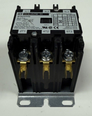 Square D 8910DPA34V02 Series 3 Contactor 600VAC 3P 3PH 30A 120v Coil