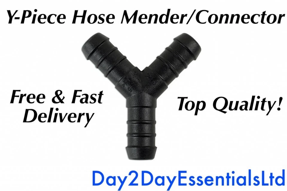 DAY2DAYESSENTIALSLTD Y Piece Hose Mender Tube Connector Pipe - Top Quality All Sizes And Quantities