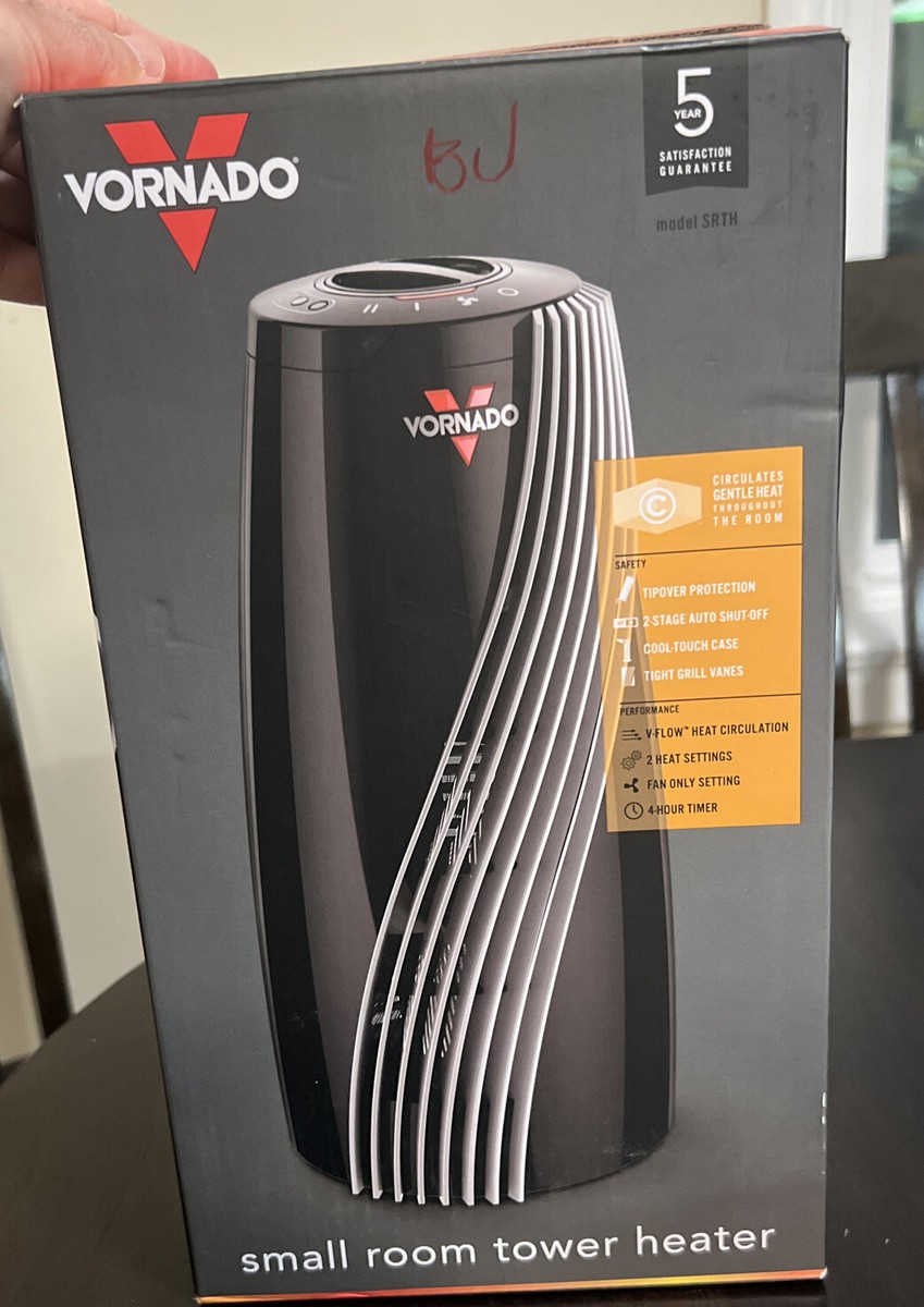 Vornado SRTH Small Room Tower Heater Personal Black Efficient/Effective  Heating | eBay