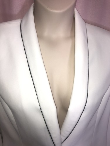 New without Tags Collections for LeSuit Size 16 White Jacket Lined ID#X9 - Picture 4 of 12