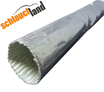 ALU TITAN HITZESCHUTZ SCHLAUCH Kabel Schutz Leitung Rohr Glasfaser Mantel Thermo