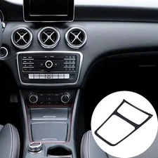 Gloss Black Central Control Storage Box Cover Trim For Benz A GLA CLA 2013-2019
