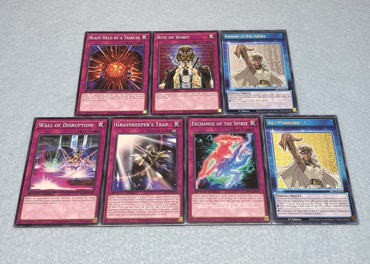 yu gi oh ishizu ishtar deck Yugioh Ishizu Ishtar 63 Card Gravekeeper + Egyptian Fairy Deck Necrovalley  NM