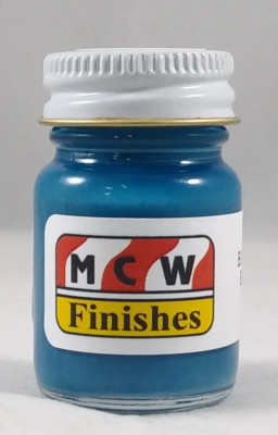 MCW Finishes 1413E B.O.P. Engine Blue '77-'90 Enamel Model Paint for Auto