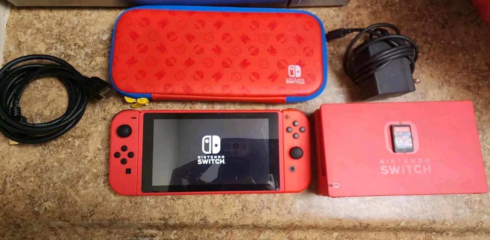 Nintendo Switch HAC-001(-01) Mario Red & Blue Edition - 32GB-image