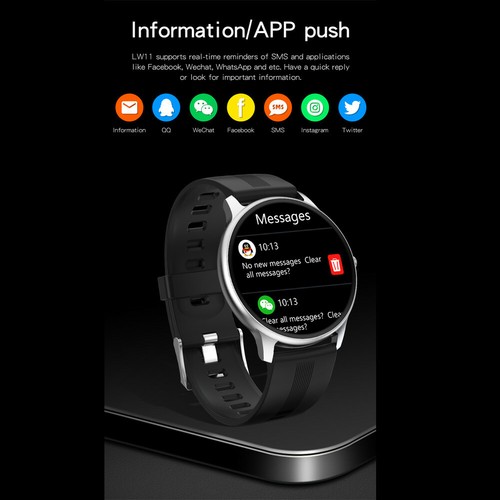 Women Men Smart Watch Touch Screen Smartwatch Fitness Tracker Bluetooth Watch - 第 4/11 張圖片