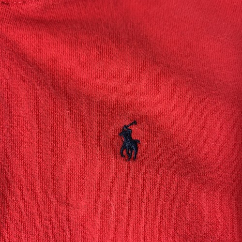 Polo Ralph Lauren Hoodie Boy's 6 Red Navy Pony Logo Full-Zip Long Sleeve Pockets - Picture 4 of 11