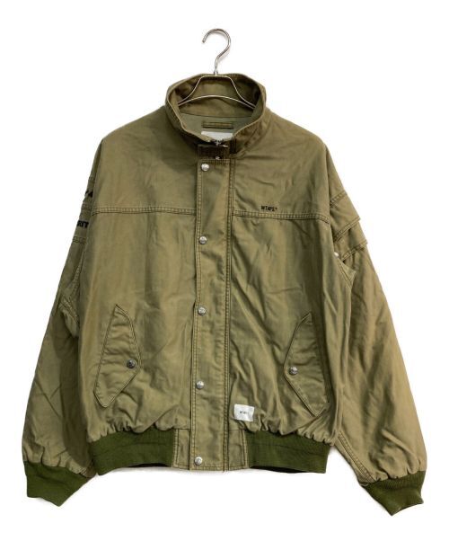 WTAPS Men's Bio-Wash Full Zip Jacket Khaki Japan Size:02 WTAPS Men's Bio-Wash Full Zip Jacket Khaki Japan Size:02