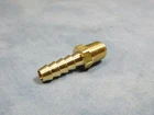 1/8" NPT X 1/4" HOSE BARB BRASS STRAIGHT FITTING FUEL LINE, AIR LINE, MARINE
