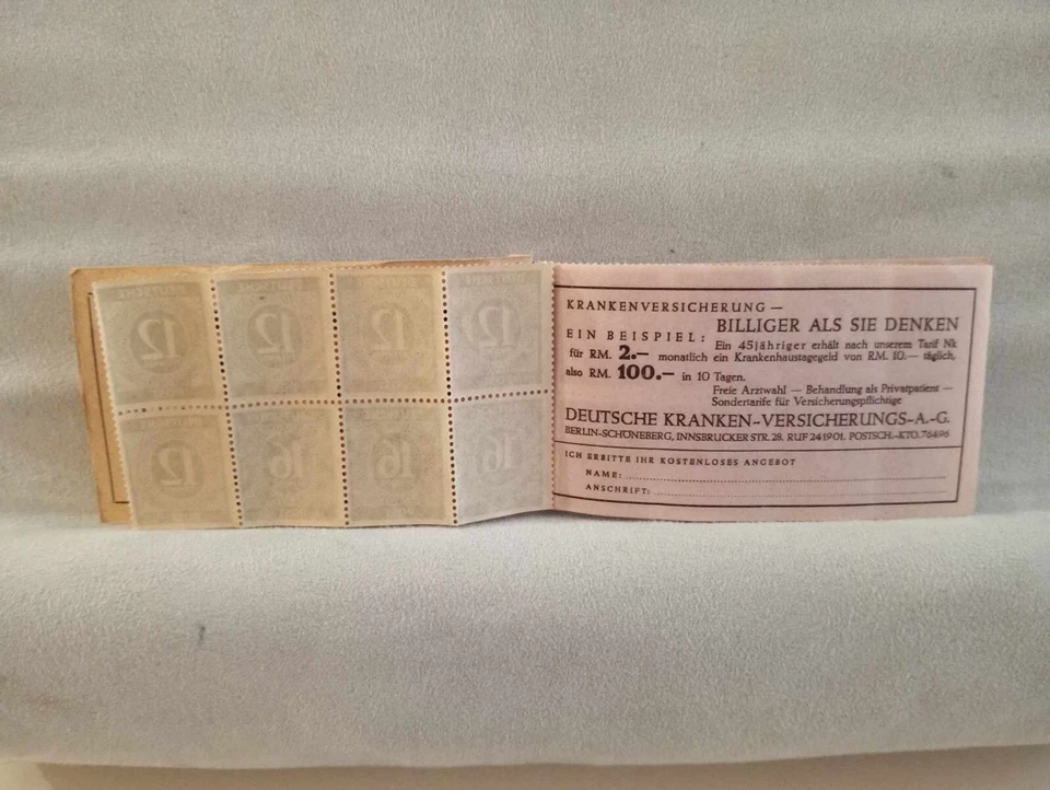 Germany And Colonies Stamp Booklets x4 ( 1946 - 1966 ) - Image 4 of 4