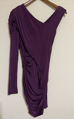 alexander wang asymmetrical draped dress Zelda Asymmetric Slinky Midi Dress / Black | MESHKI main image 0
