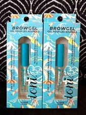 2pk IONI CALI BEAUTY MALIBU CLEAR PERFECT BROW GEL SET DEFINE 24H HOLD EYEBROW