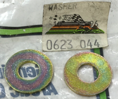 #ad 2 Pk Arctic Cat 0623 044 Snowmobile Flat Hard Washer Size .375 X .875 Fits 87 16 $15.99