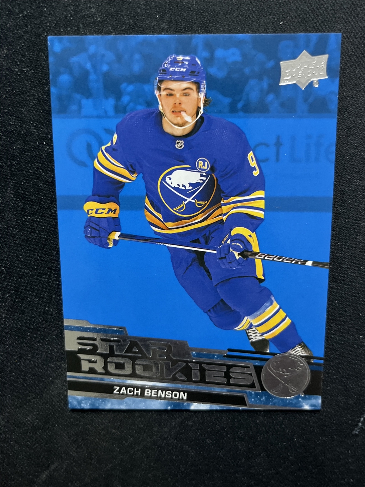 23-24 UD Star Rookies Box Set Star RC Rookie Blue SP 25 Zach Benson