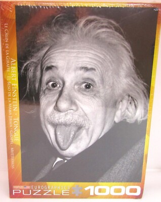 EUROGRAPHICS Albert Einstein Tongue 1000-Piece Puzzle *Sealed*