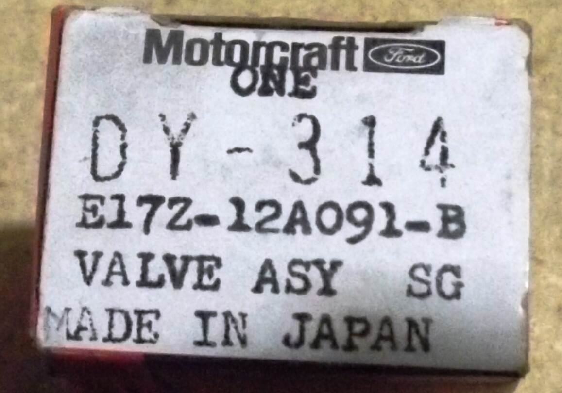 Motorcraft DY314 Distributor Vacuum Control Valve 81 Ford Courier E17Z-12a091-b