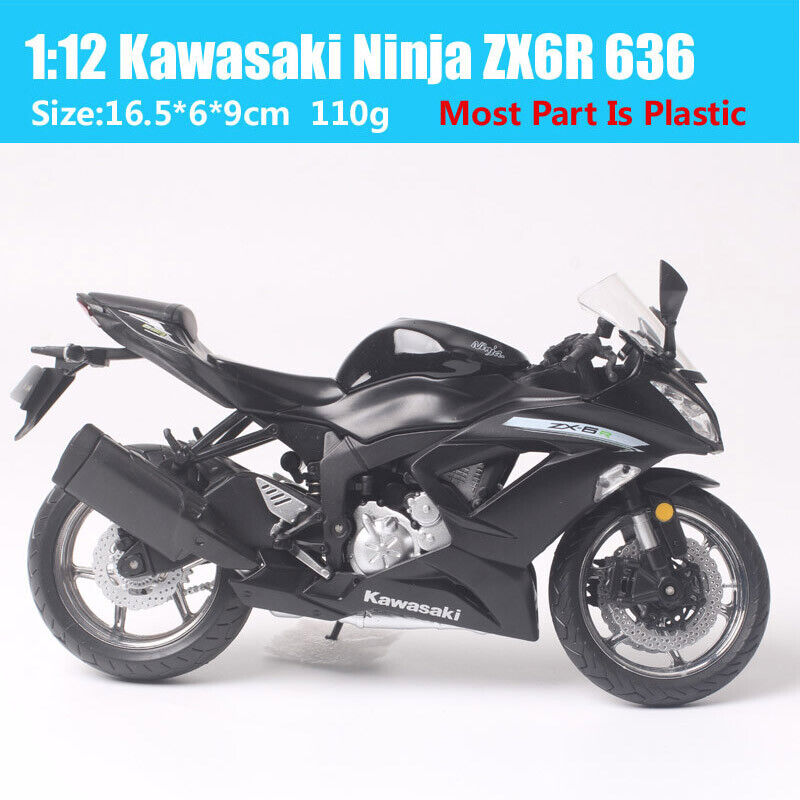 Skynet 1/12 Finished Model Bike Kawasaki Ninja Zx-6r 2014 Black 