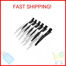 AIMIKE Hair Styling and Sectioning Accessories - 12 Pack Non-Slip Silicone Hair 