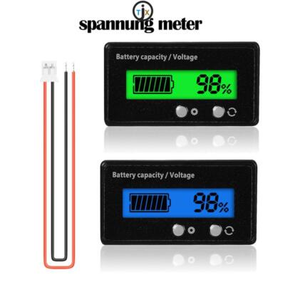 LCD Car Acid Lead Lithium Battery Capacity Indicator Digital Voltmeter Voltage